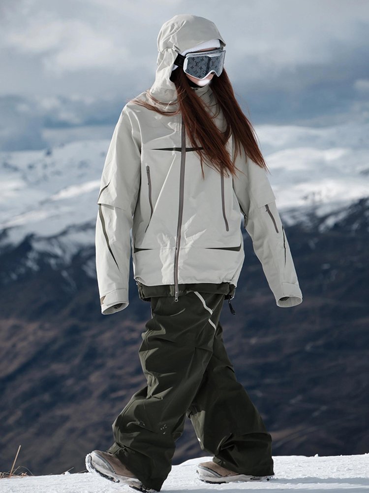 FYUT OUTDOOR SKI SUIT, WATERPROOF PERSONAL TOPS, 2024 AUTUMN WINTER NEW MALE AND FEMALE ONE-SIDED DOUBLE-BOARDED MOUNTAIN COAT