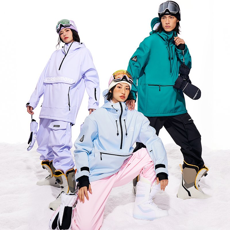 Coldelement ski suit for men and women, two-board, wind-proof and water-skip-pants suit for grinding and heating