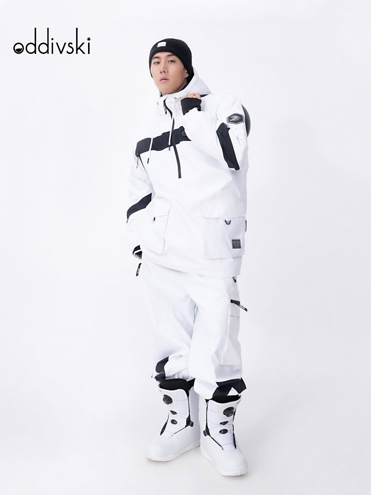 oddivski ski suit, men's specialty waterproof and wind-proof, double-skinned ski jackets, men's kit