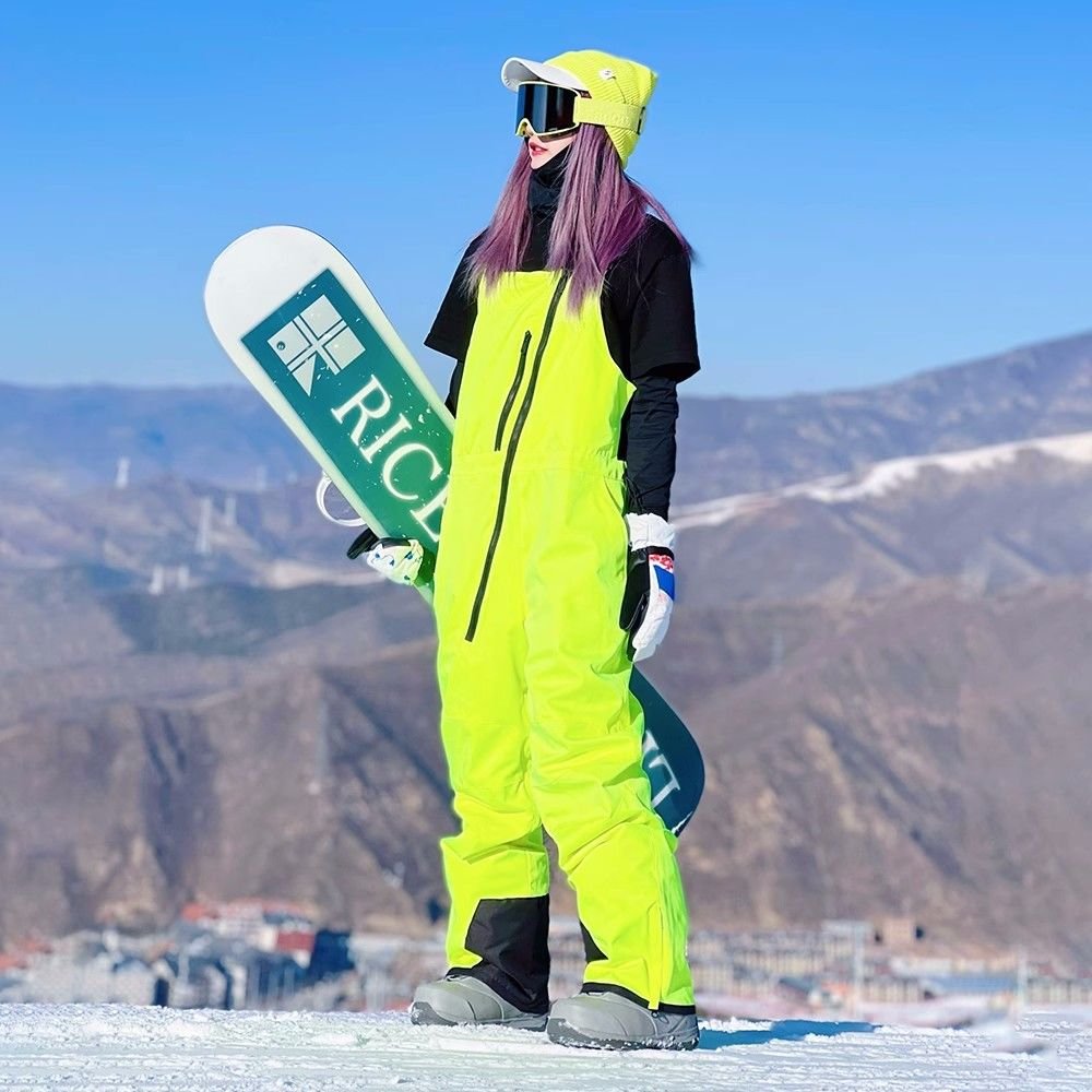 Ice pie ski suit pants, outdoor wind-proof double-skinned ski suit