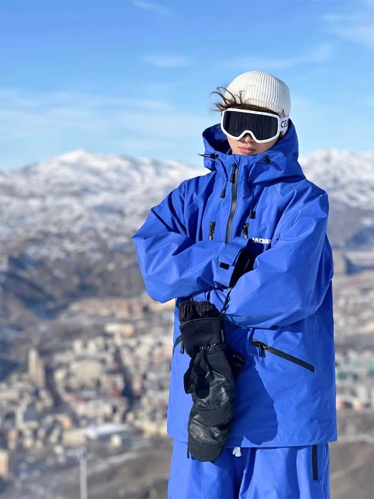 Men and women in new wind ski suits with windproof and waterproof ski pants