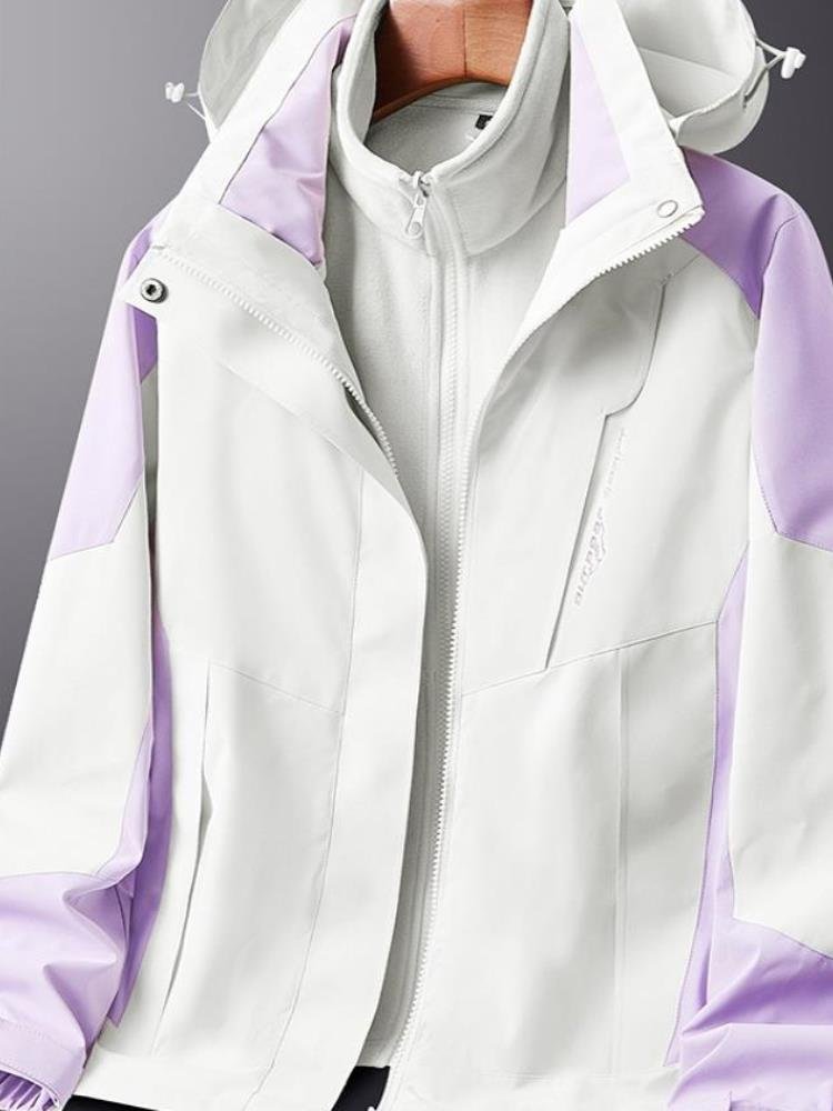 Li Ning's exterior assault suit, men and women three times a spring, autumn and winter, thicker and thicker to remove two sets of off-mountain clothes