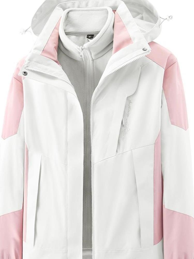 Li Ning's exterior assault suit, men and women three times a spring, autumn and winter, thicker and thicker to remove two sets of off-mountain clothes