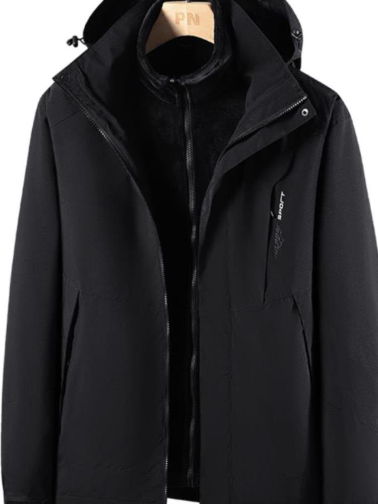Li Ning's exterior assault suit, men and women three times a spring, autumn and winter, thicker and thicker to remove two sets of off-mountain clothes