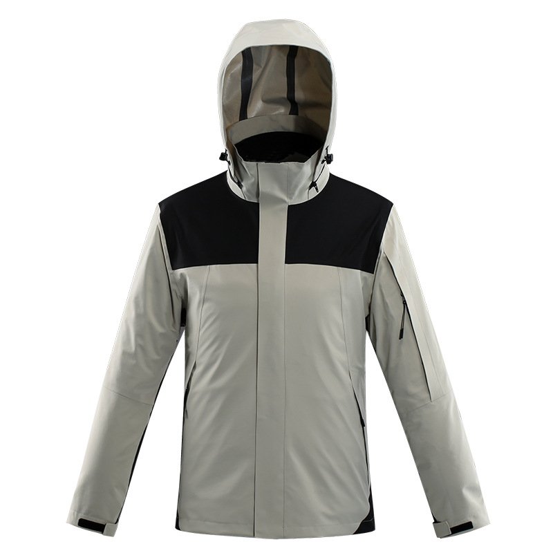 Two sets of three-and-one-a-mountains, three-storey ski suit, for both men and women