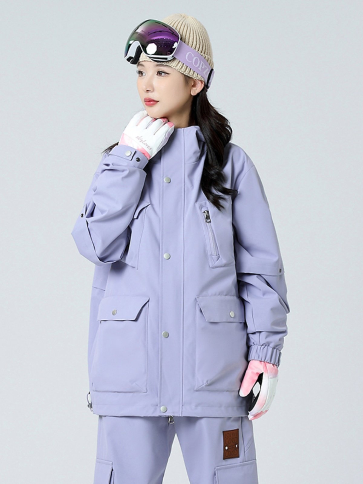 Three pairs of high-quality velvet-skinners and men can take off two twilight-flagged snowboarding suits