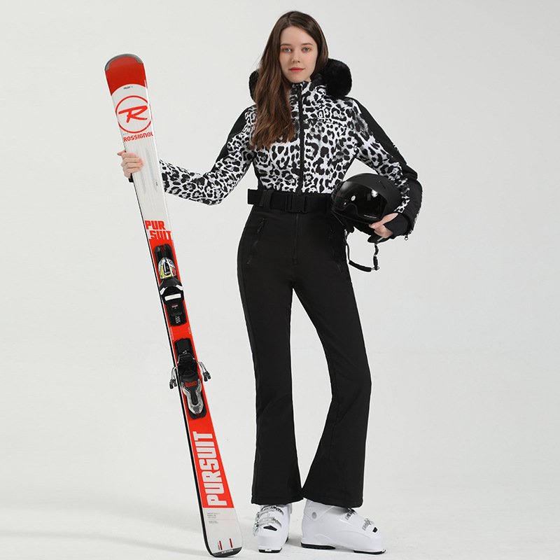 Ms. Gsou Snow's skating suit with a kowtow-size, single-board waterproof and thick, warm skiing pants