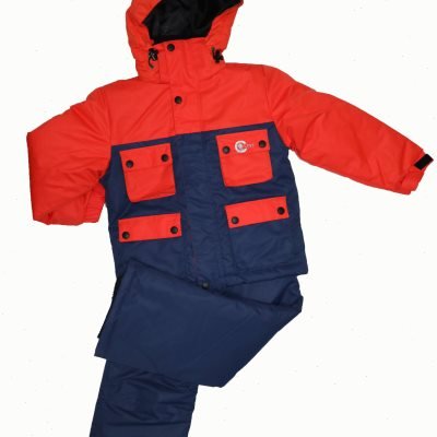 High-class children's outdoor skiing suit with a thick set of two pairs of windproof shirts