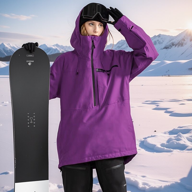 One-board ski suit for women and men in winter water and wind and cold