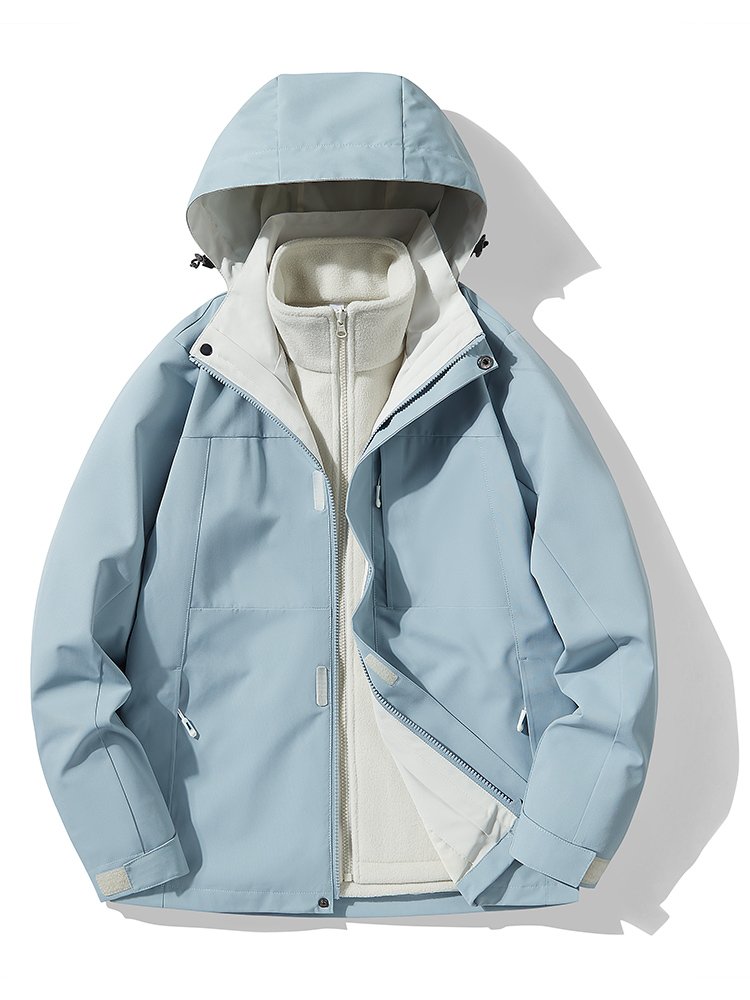 Two sets of ski jackets outside of the water-protected mountain clothes for a new 2024 for a girl in an assault suit