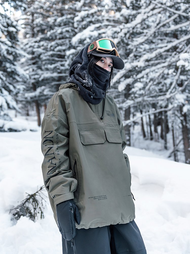 Nan's single-board ski suit for a 2023 new specialty waterproofing and windproofing