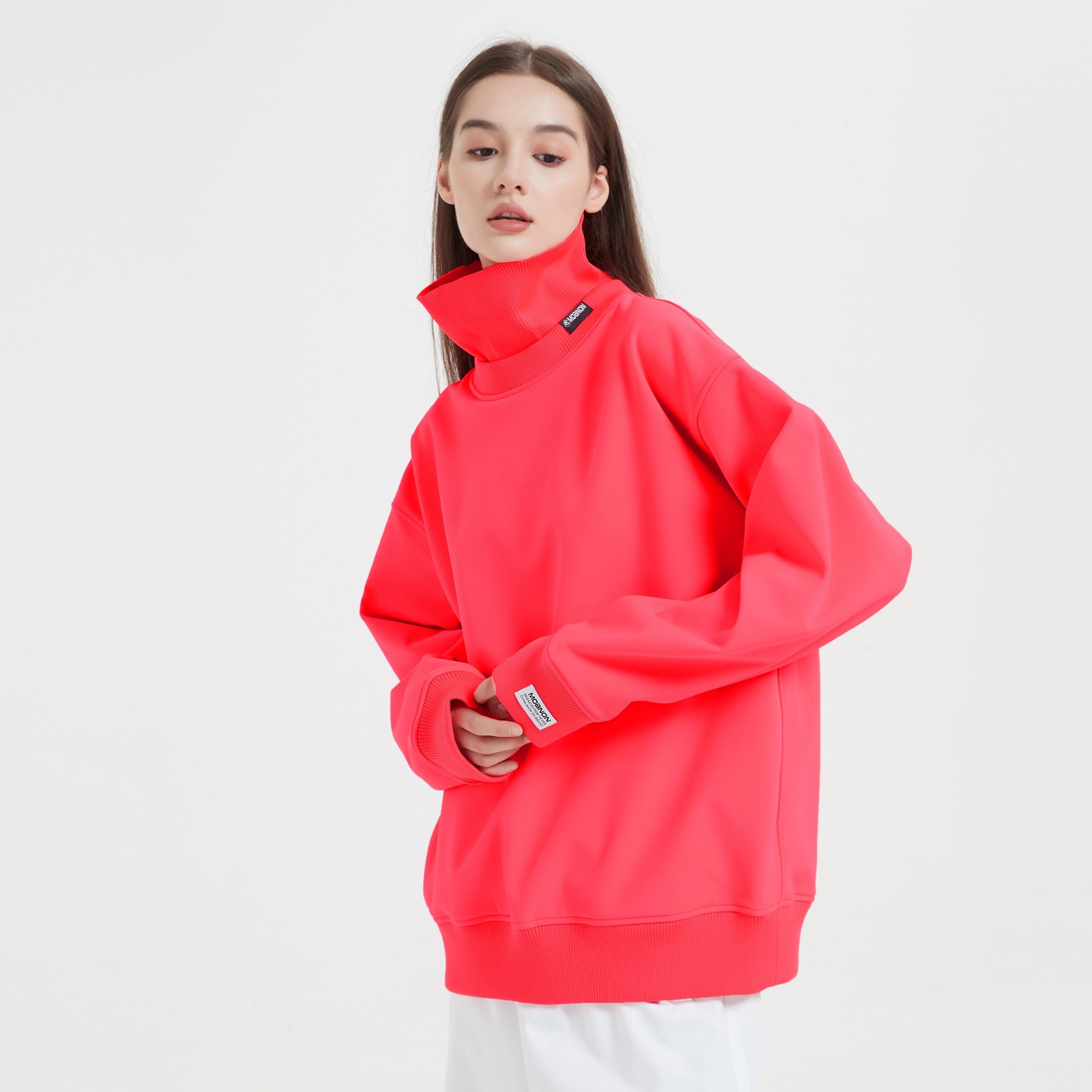 Single-skinned, waterproof, high-collar skating suit