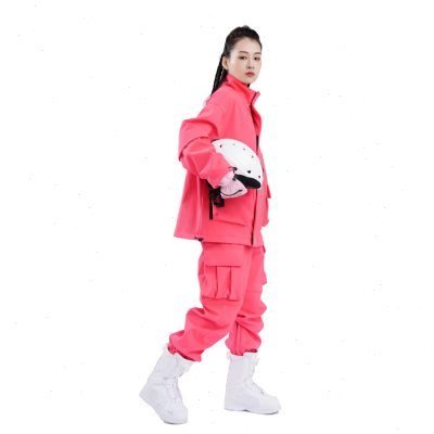 NEW EF SKI SUIT, FLUORESCENT FLUORESCENT FLUORESCENT FLUORESCENT VELVET JACKET, PULLS IN A 2L SKI SUIT