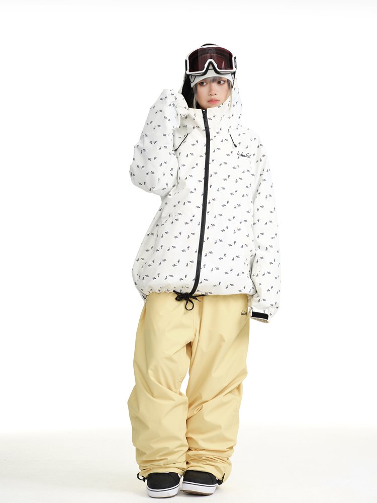 LAB SKITTY LITTLE CHICKENS, YELLOW SINGLE FREE PARK, FLAT SKI PANTS