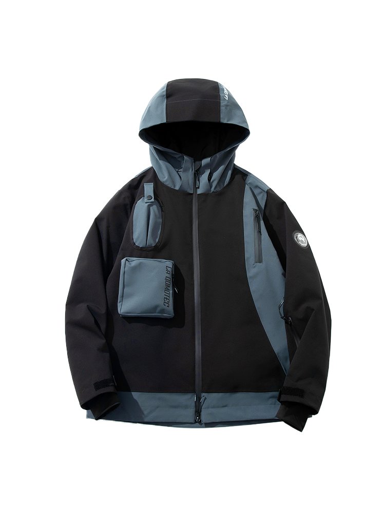 FRENCH LA QOMOTEC PROFESSIONAL SKI SUIT FOR A WOMAN WITH A NEW WINTER DOUBLE-BOARD WATERPROOFER 3L PLUS A MAN WITH A THICKER COTTON AND SNOW SUIT