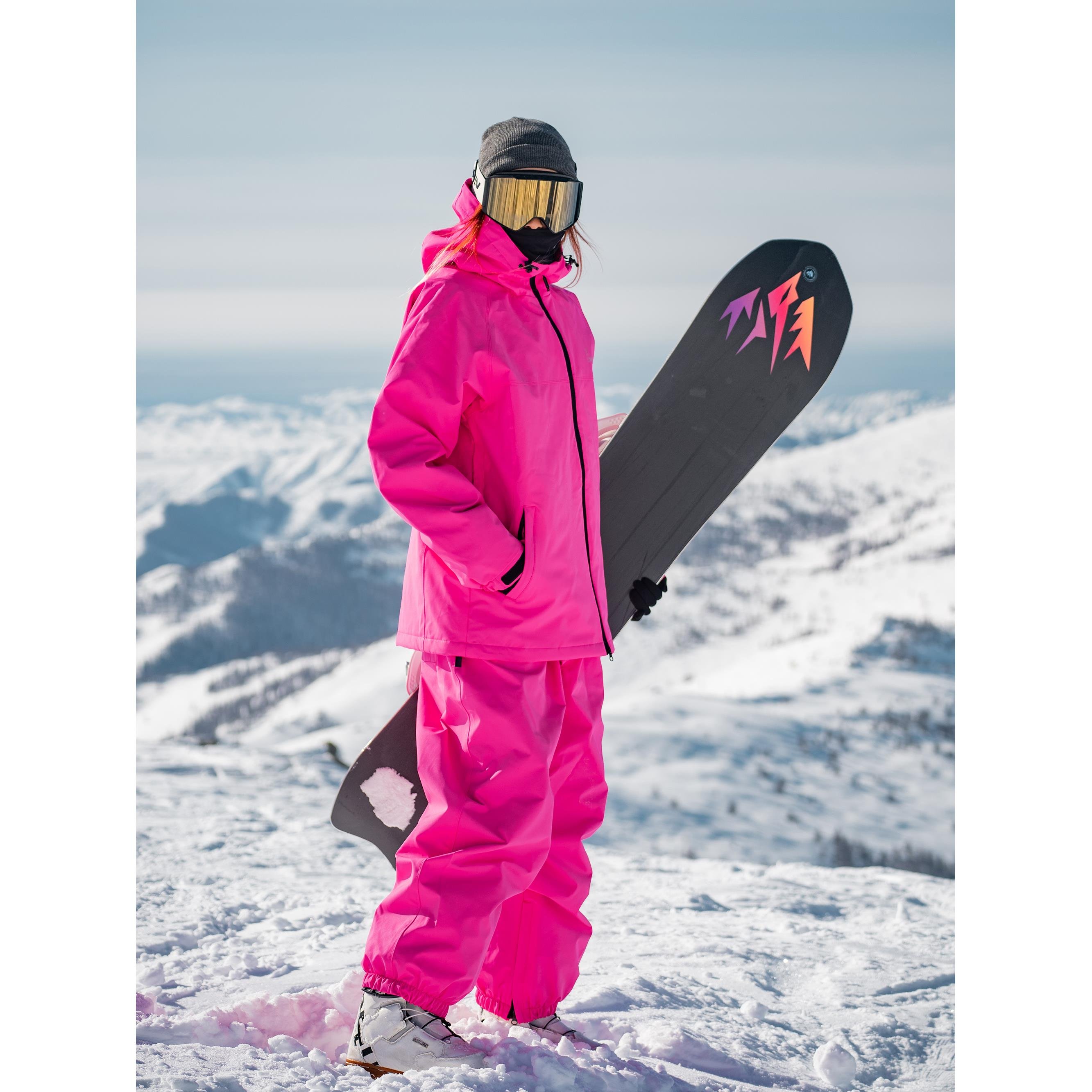 SHEPBIT, SINGLE-SKINNED SKI GIRL, THICK, WARM, WATERPROOF, 3-L SKI SUIT FOR BOTH MEN AND WOMEN