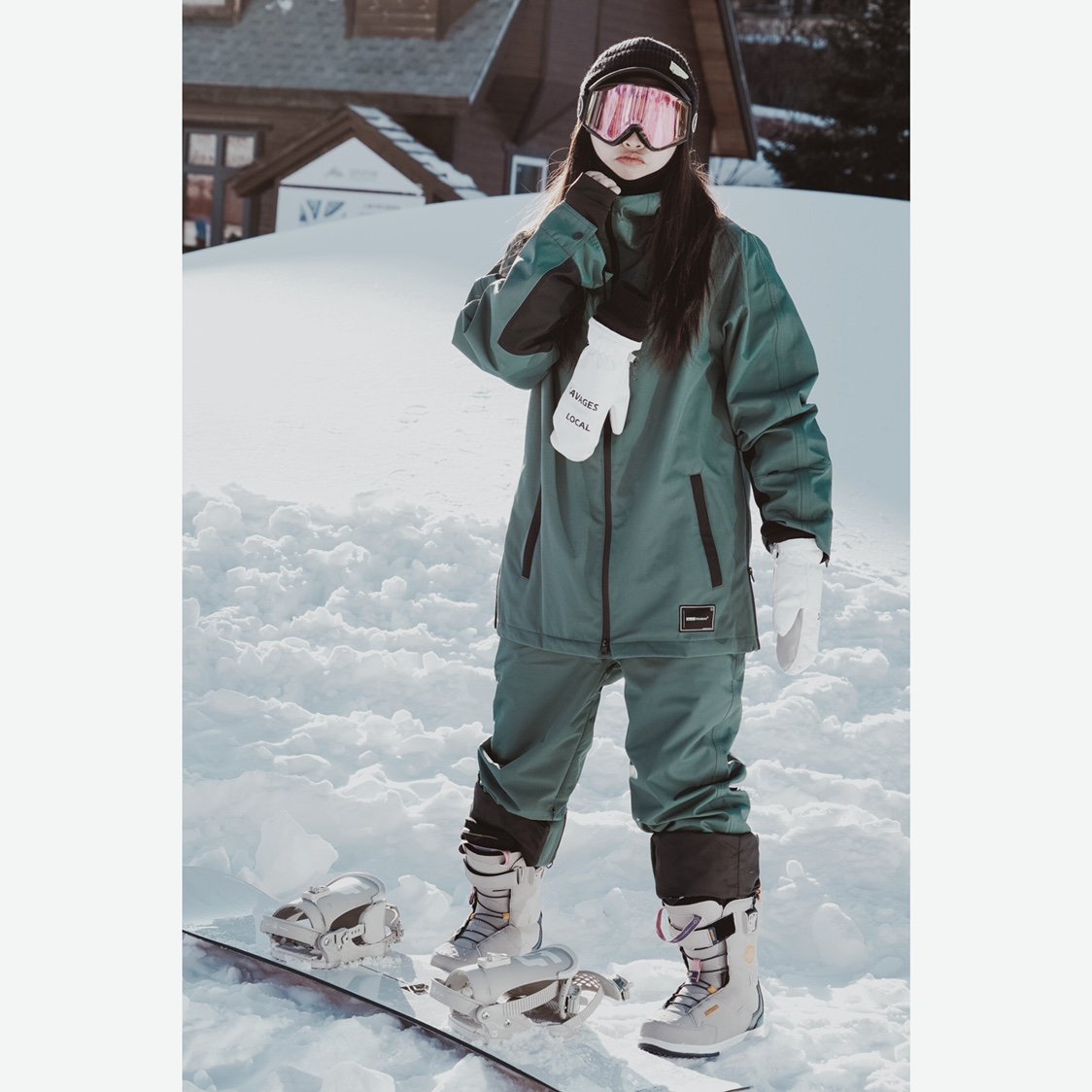 Sevenweekend's original man and woman skiing suit with wind and waterproof and thick skiing suit