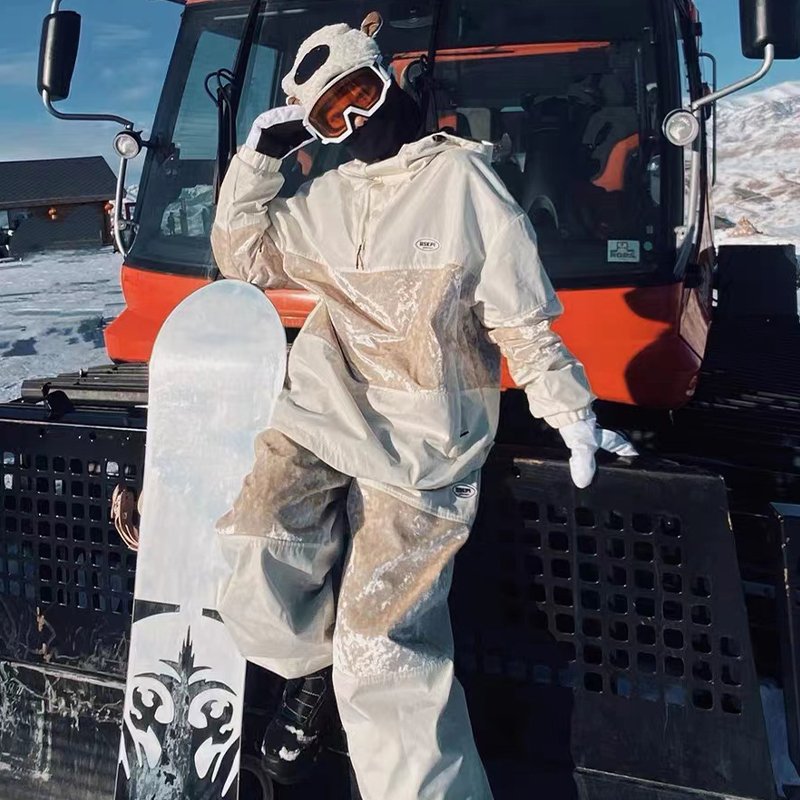 QSKPI SKI SUIT FOR WATERPROOF AIR AND WINDPROOF