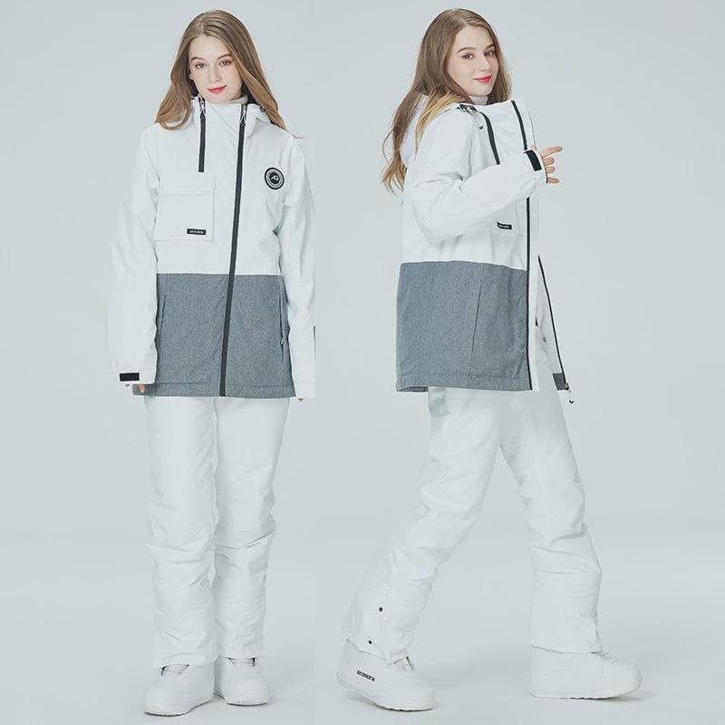 New ski suit double-boards for men and women with a warmer and thick ski suit for the winter