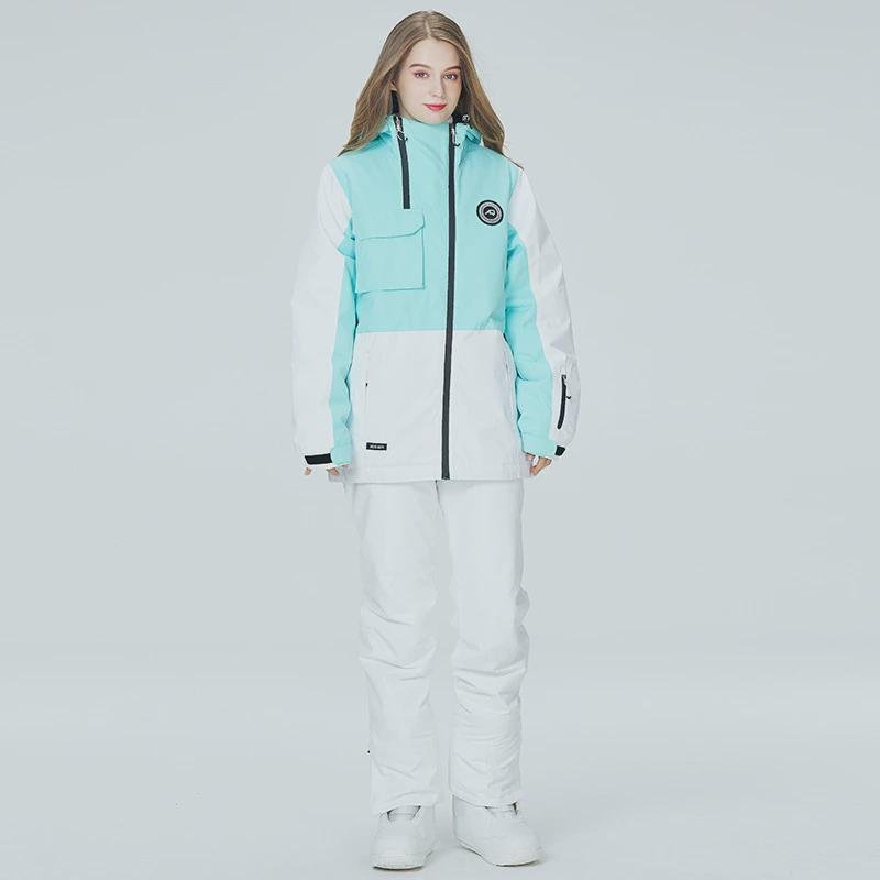 New ski suit double-boards for men and women with a warmer and thick ski suit for the winter