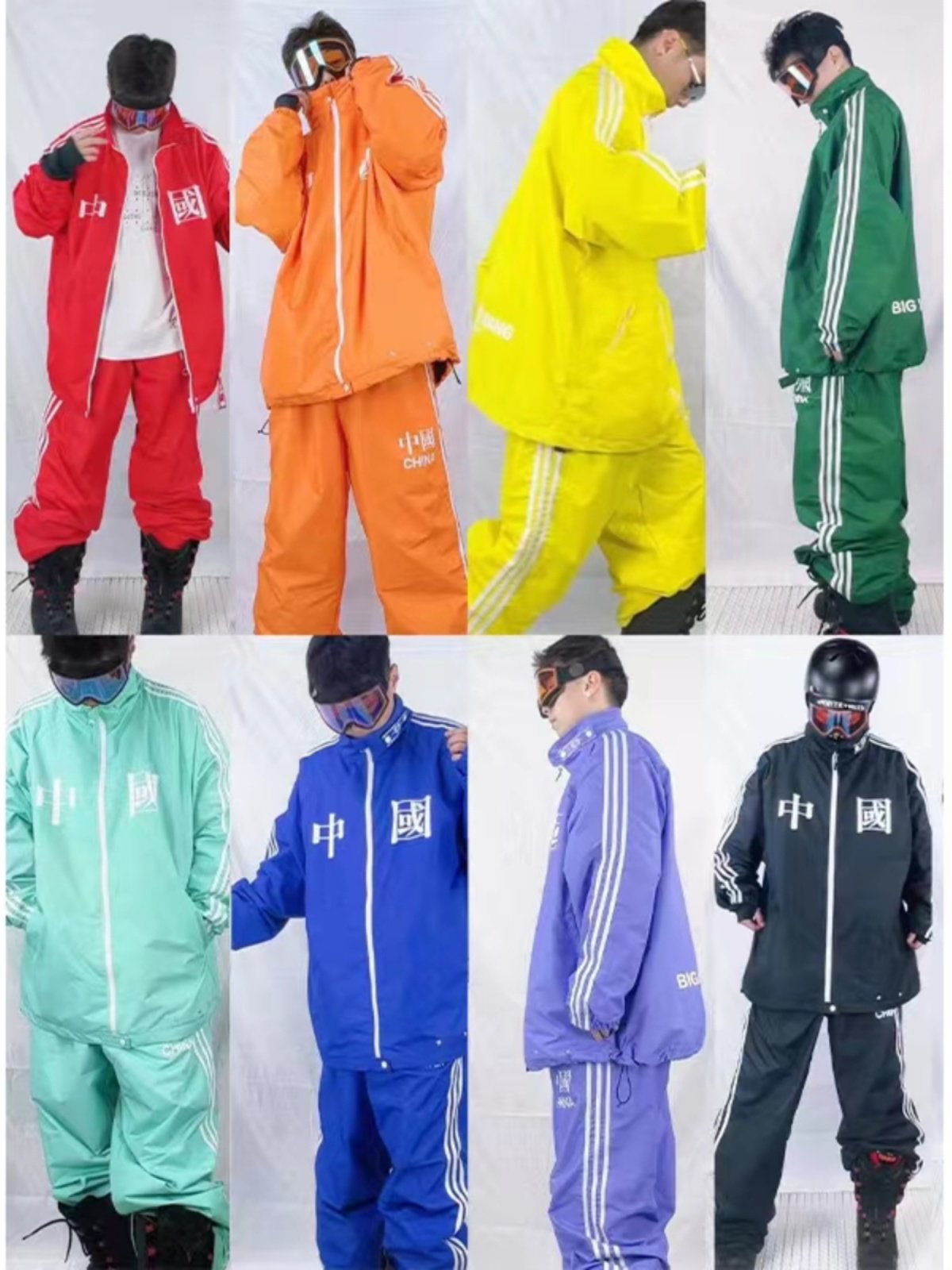 SKI SUIT FOR MEN AND WOMEN, SINGLE-BOARD WATERPROOF AND WINDPROOF OUTDOORS WITH THICK WHITE PLAYER WHITEGAMER