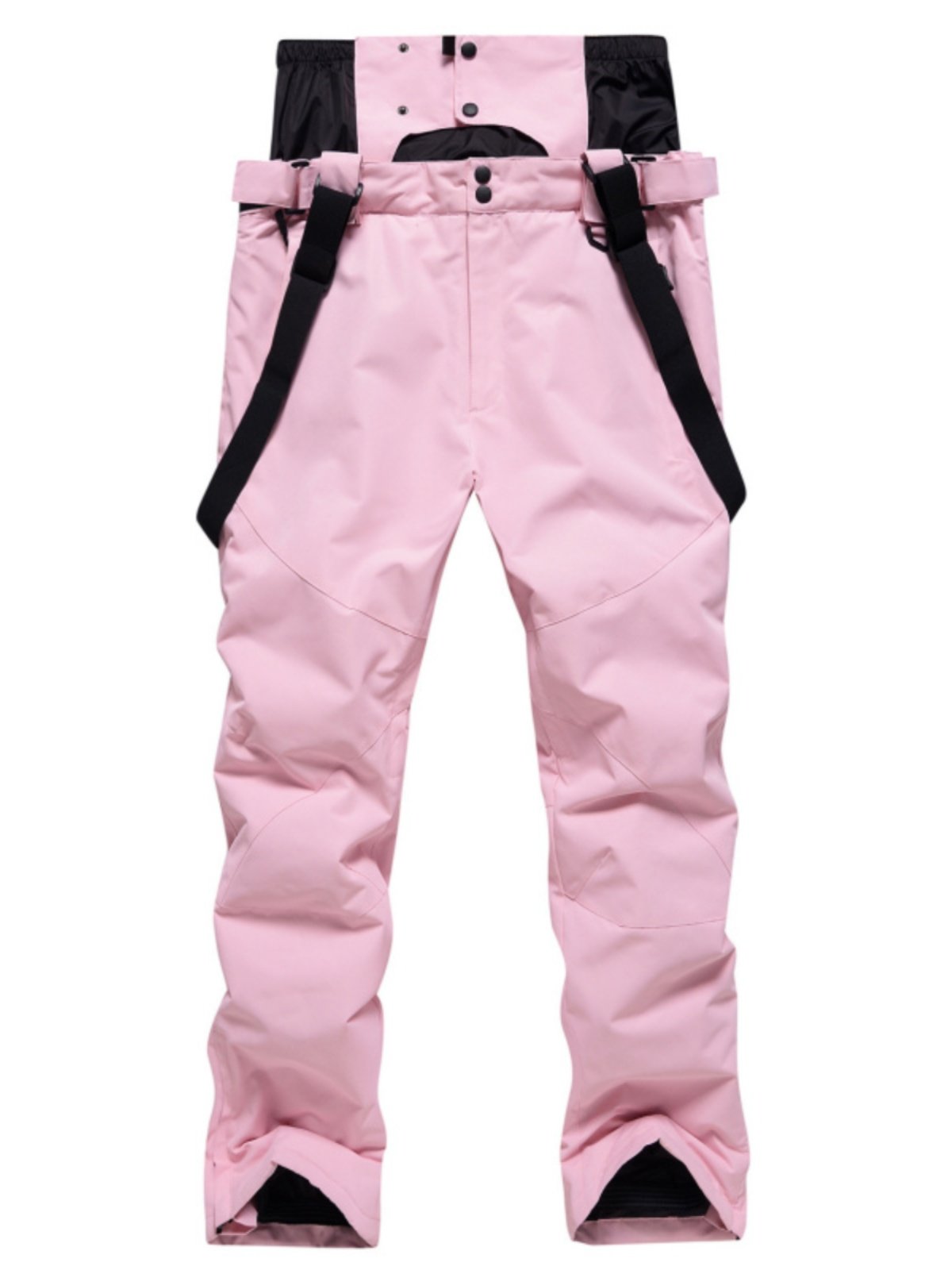 New single-skinned ski pants for both men and women in the open during the winter, waterproof and windproof, with thick back belts