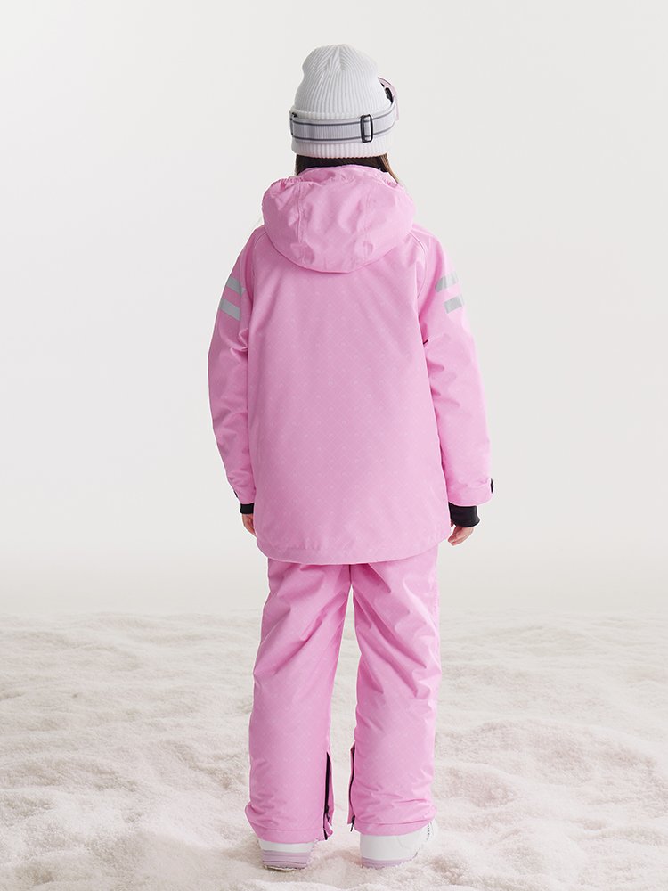 Children's professional skiing suit with girls and boys in skiing pants, baby in cold and warm northeast skiing kit