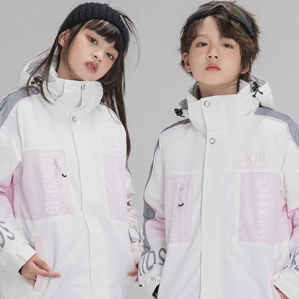 Winter children skiing suit for baby boys and girls with thick water and snow-proof country with snow-covered children