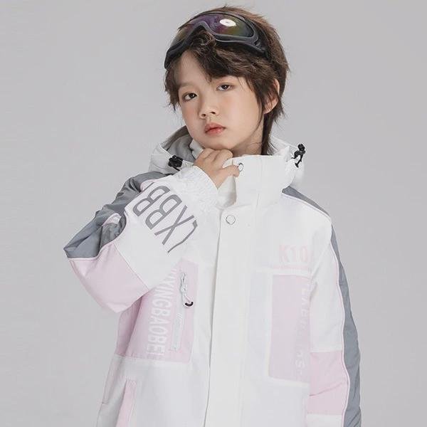 Winter children skiing suit for baby boys and girls with thick water and snow-proof country with snow-covered children