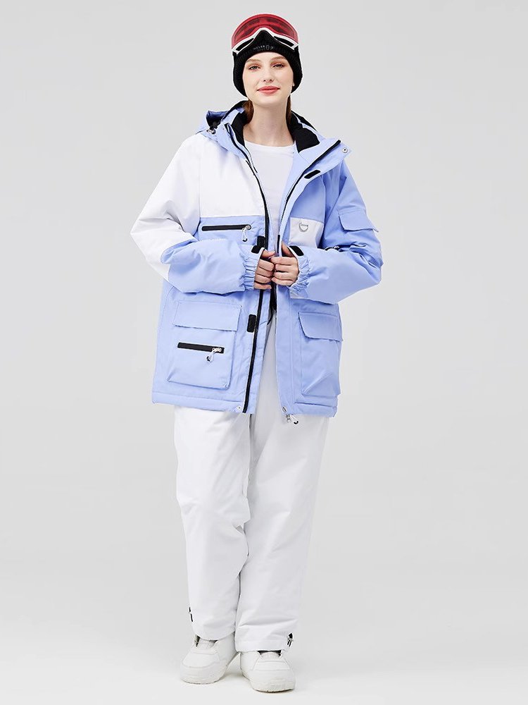 AQ SKI SUIT, DOUBLE-BOARDED GIRL, WARM OUTDOOR SKI PANTS FOR THE WINTER