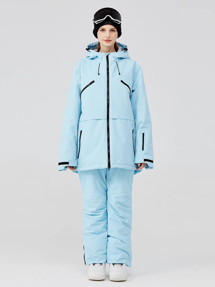 AQ SKI SUIT, DOUBLE-BOARDED GIRL, WARM OUTDOOR SKI PANTS FOR THE WINTER