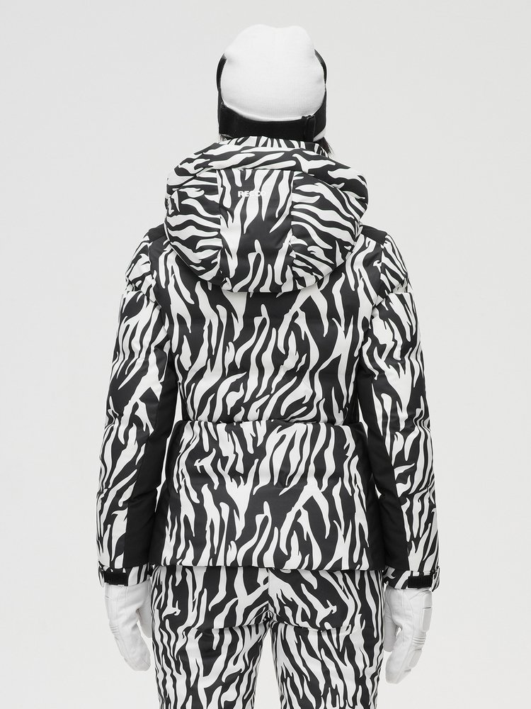 Ms. Bosden's winter double-skinned zebras, multi-protected high-quality velvet velvet coat