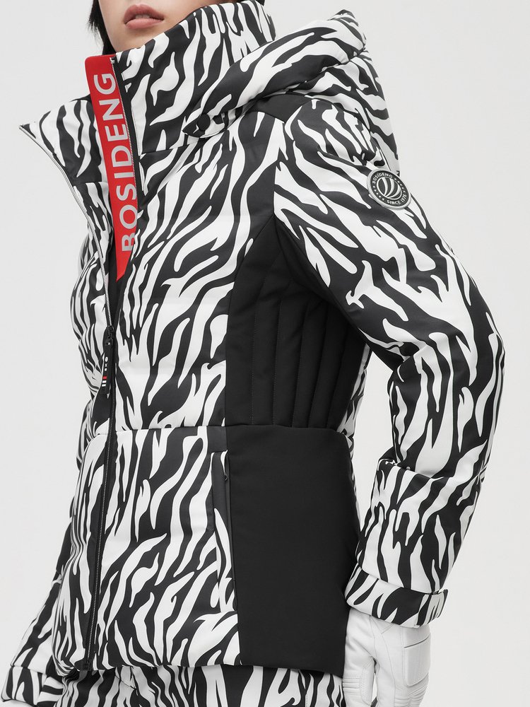 Ms. Bosden's winter double-skinned zebras, multi-protected high-quality velvet velvet coat