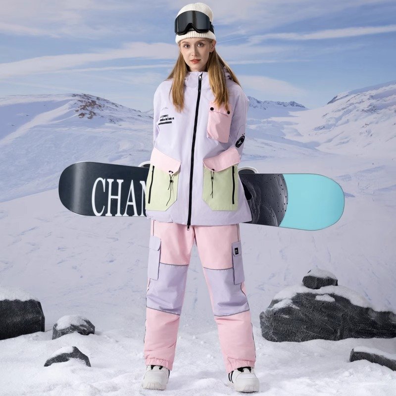 Skisuits for men and women with a thicker, warmer, warmer, thiner, warmer, and thinner