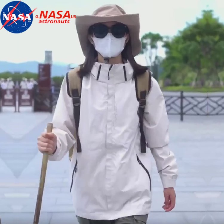 THE MEN AND WOMEN IN NASA'S ASSAULT SUIT TRAVEL IN AND OUT OF THE HOUSE, THREE-AND-A-LONG MOUNTAIN COATS CAN BE REMOVED
