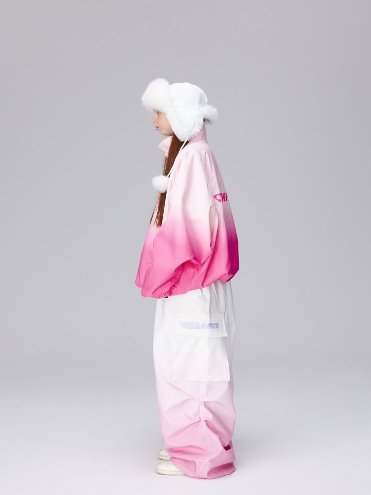 THE NEW CHILLWHITE 3L-RED PARACHUTE PINK-SKINNED SKI PANTS FOR WATERPROOF MEN AND WOMEN