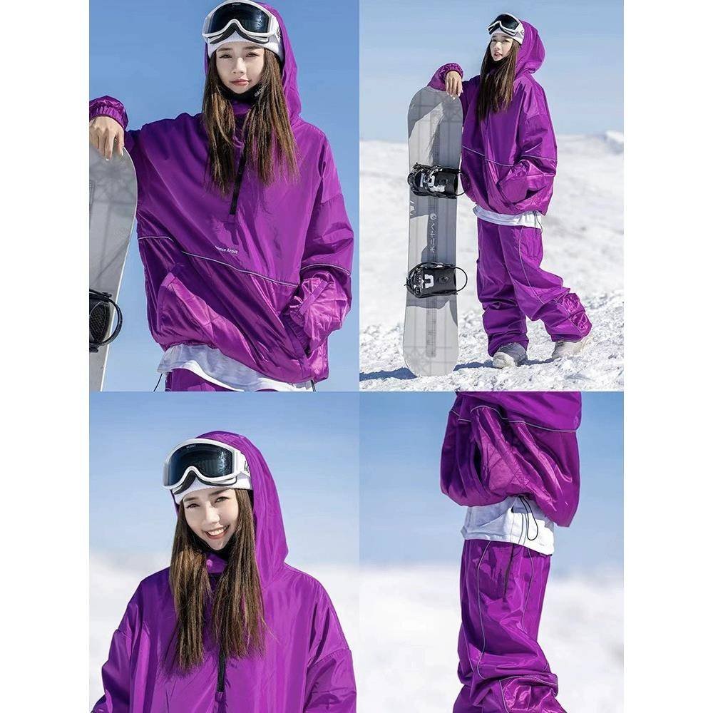 23/24 NEW BA SKI-FACED HOODERS WITH DOUBLE-FACED HOODS, SINGLE-BOARD SKI SUITS FOR MEN AND WOMEN