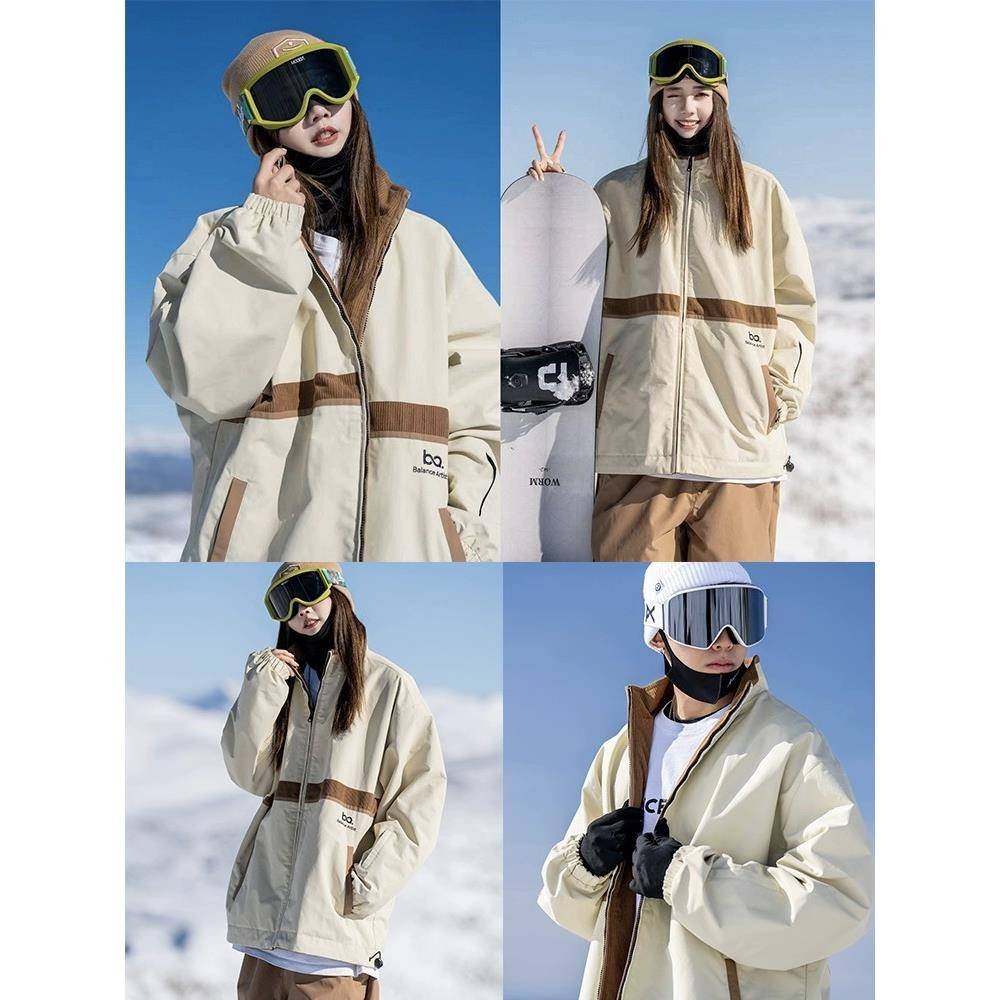 23/24 NEW BA SKI-FACED HOODERS WITH DOUBLE-FACED HOODS, SINGLE-BOARD SKI SUITS FOR MEN AND WOMEN