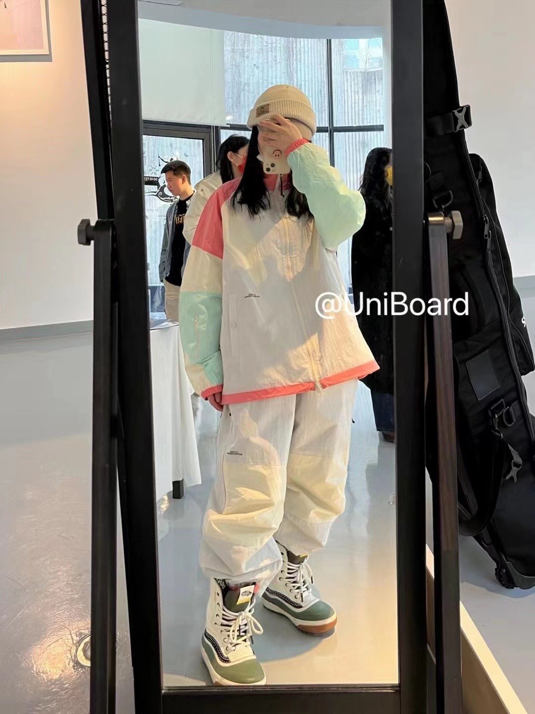 Uniboard's got the best ski suit in his pocket