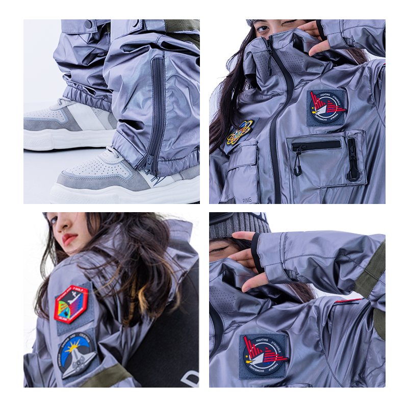 PINGUP, SKI SUIT, NEW WINTER GIRL, WIND-PROOF, WATER-PROOF, SNOW-SKINNED, MAN-SKINNED