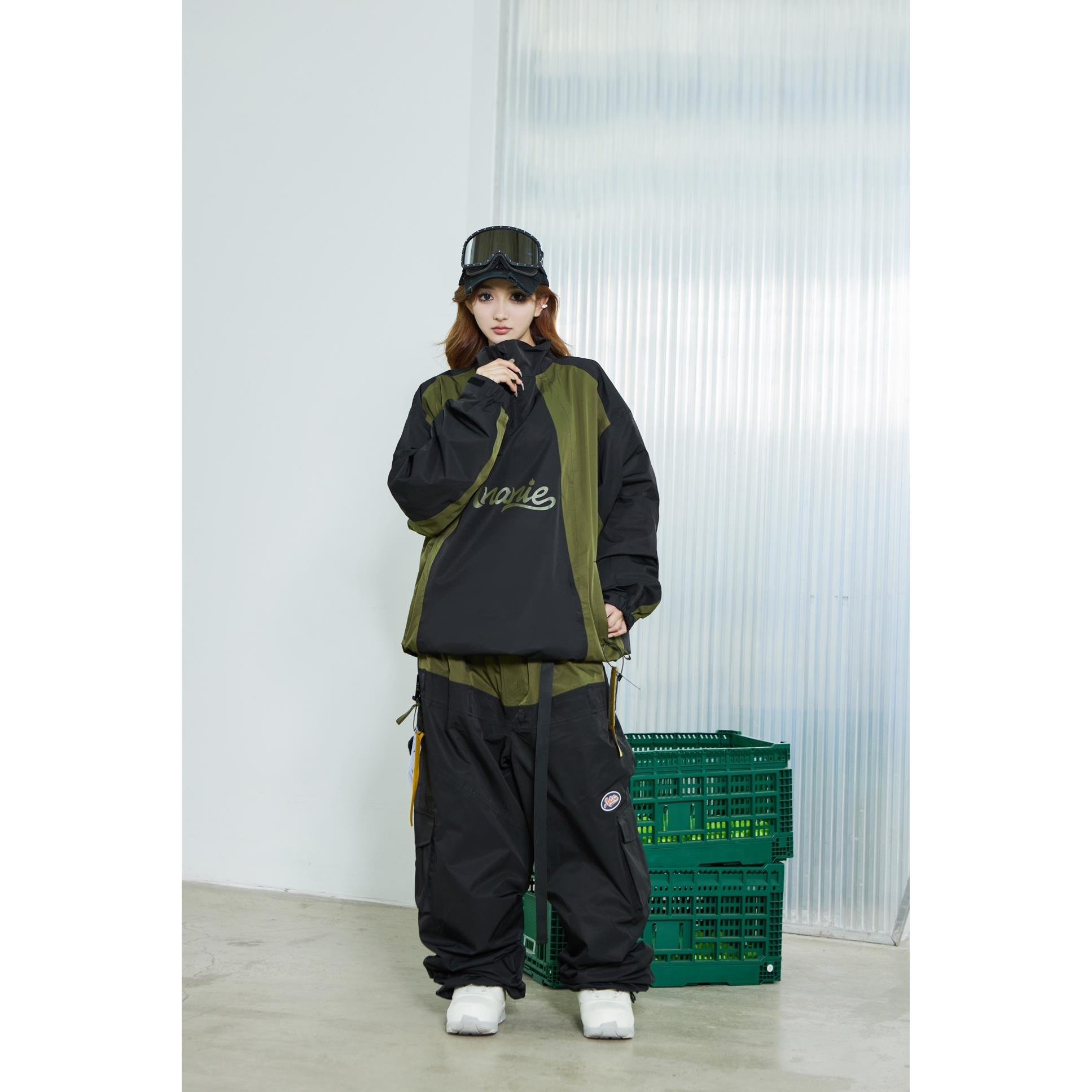 ANANIE Skip-pants slamming and embroidered in the streets of Dubong Teflon 1.5W