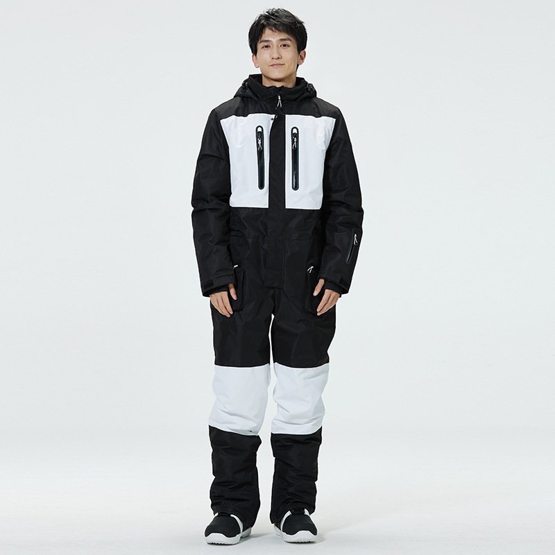 New skating suit for both men and women with a winter outdoor windproof and water-proof double-board ski suit