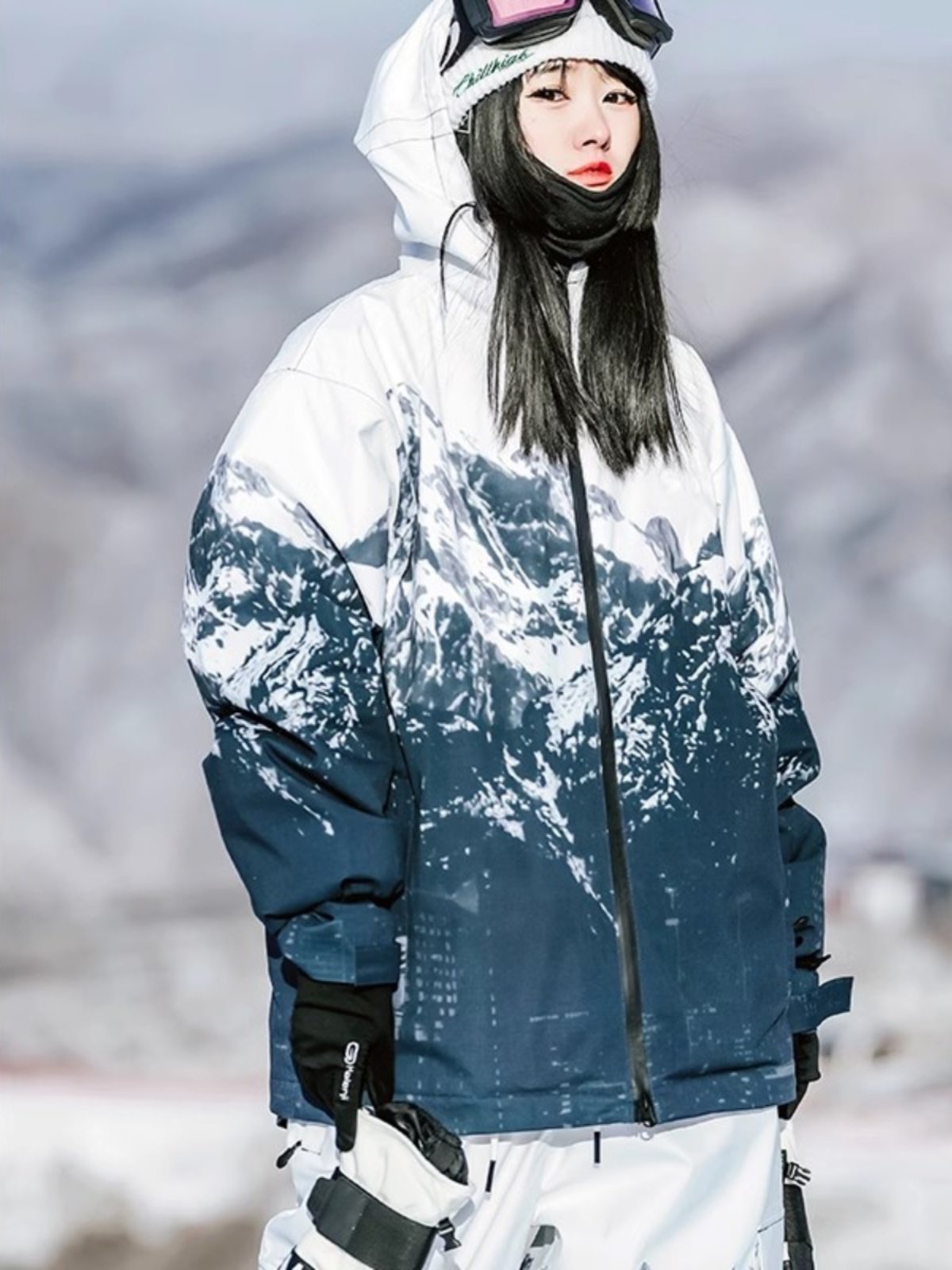John Snow, a single-board double-board ski suit for men and women