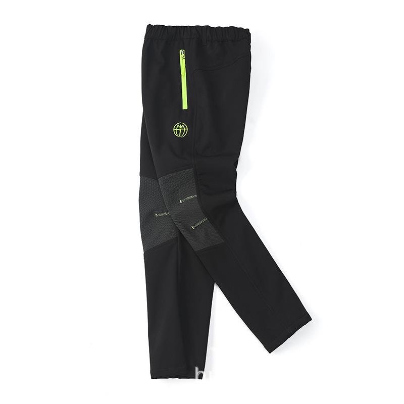 Autumn and winter children's soft-shell-skinned-skinned-skinned-skinned-and-skinned-skinned-skinned long pants
