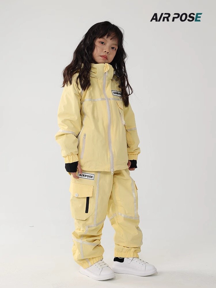 Children's skiing suit, waterproof and windproof, two-board grinder, boys and girls, and a warmer, warmer, male ski suit