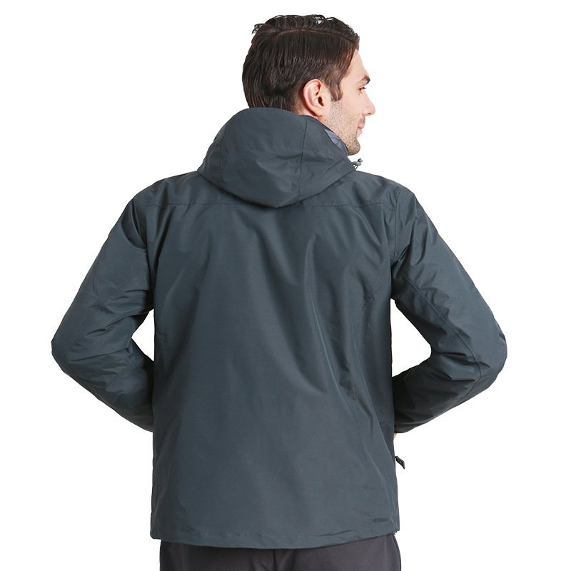 Two pairs of wind and rain-proof ski jackets, three-and-a-foul-a-foul