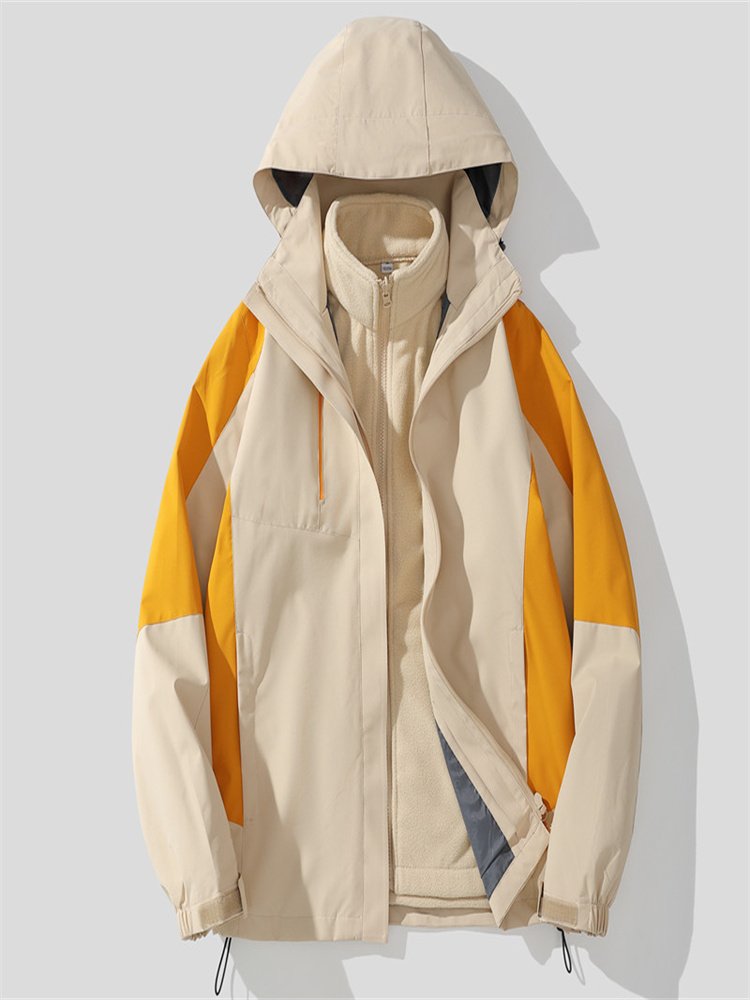 German exterior assault suit, men and women, three times the same, will remove the winter wind and warm coat from the mountain