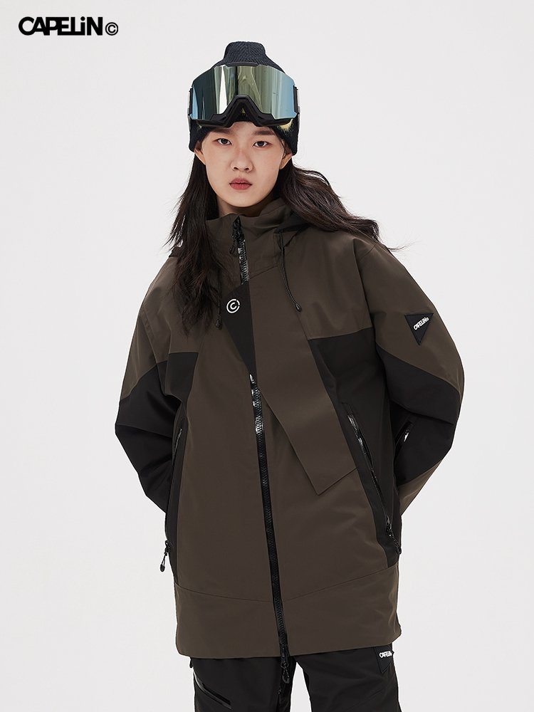capelin ski suit, male and female, new 2024, specialty waterproof, gas-resistant, outdoor snowsuit