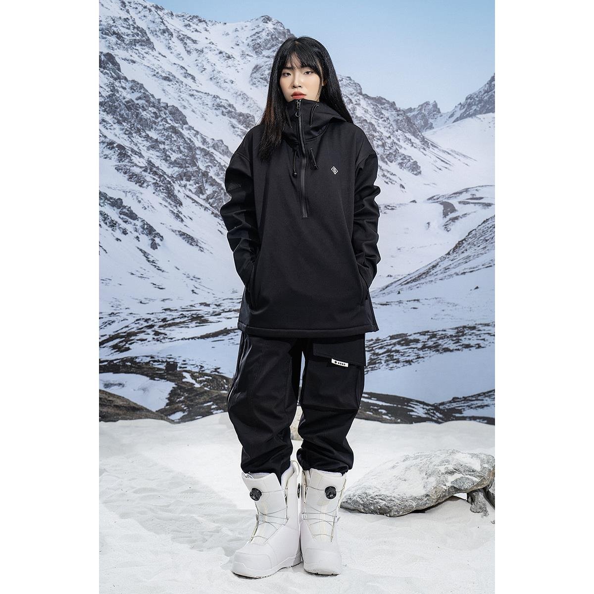 A new ski suit with a two-bed-board, waterproof, windproof and thick ski suit suit