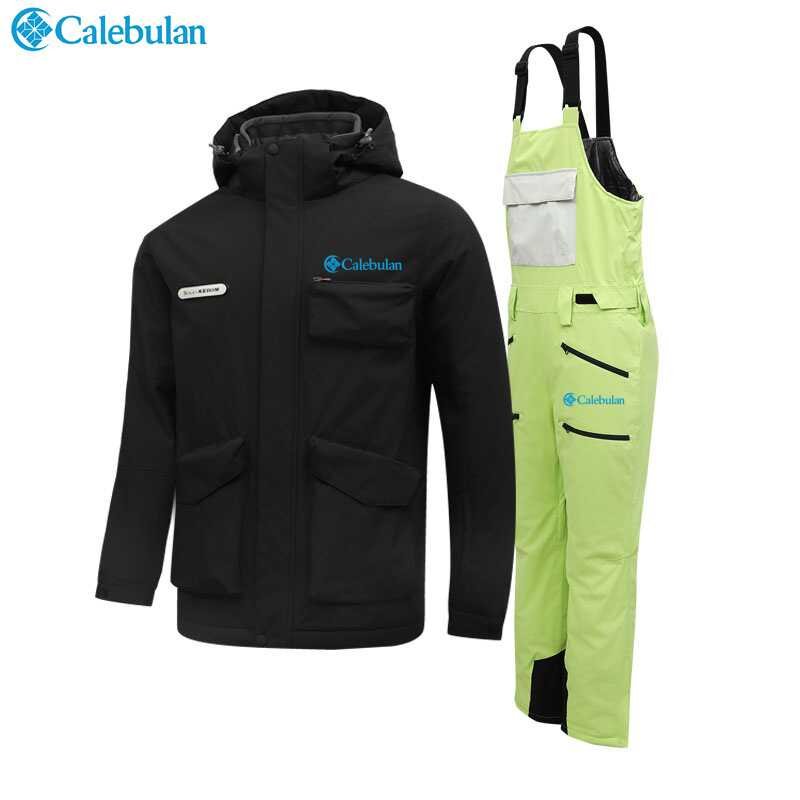 Calebulan 2024, a new outdoor puffy ski suit for the autumn winter with the same male and female wind-proof mountain